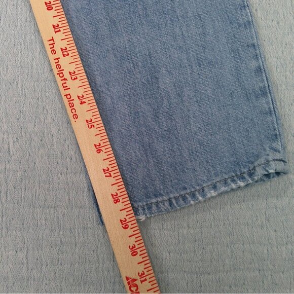 Pistola Jeans Womens 26 Charlie High Rise Distressed Light Wash Button Fly - Picture 4 of 11